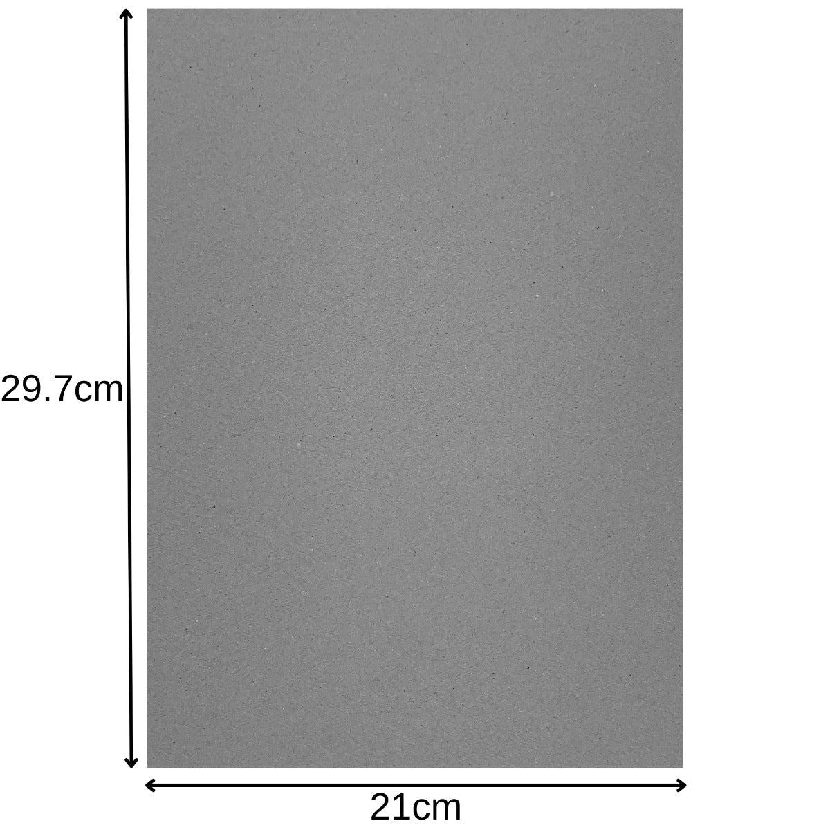 A4 Greyboard 10 Sheets 1000 Micron Recycled Card Strong Modelling & Backing Card