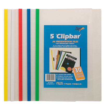 Clipbar Presentation Files Pack of 5