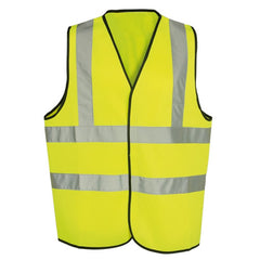 Kids Bright Yellow Hi-Vis Sleeveless Waistcoat in Three Different Sizes