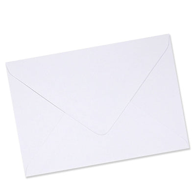 C5 White Envelopes Pack of 25 Diamond Flap
