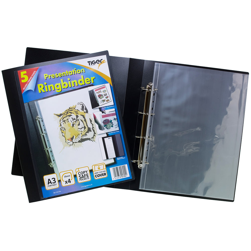 A3 Presentation Ringbinders 4 Clip Portrait