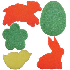 Easter/Spring Paint Sponges Set of 5 Shapes Stampers
