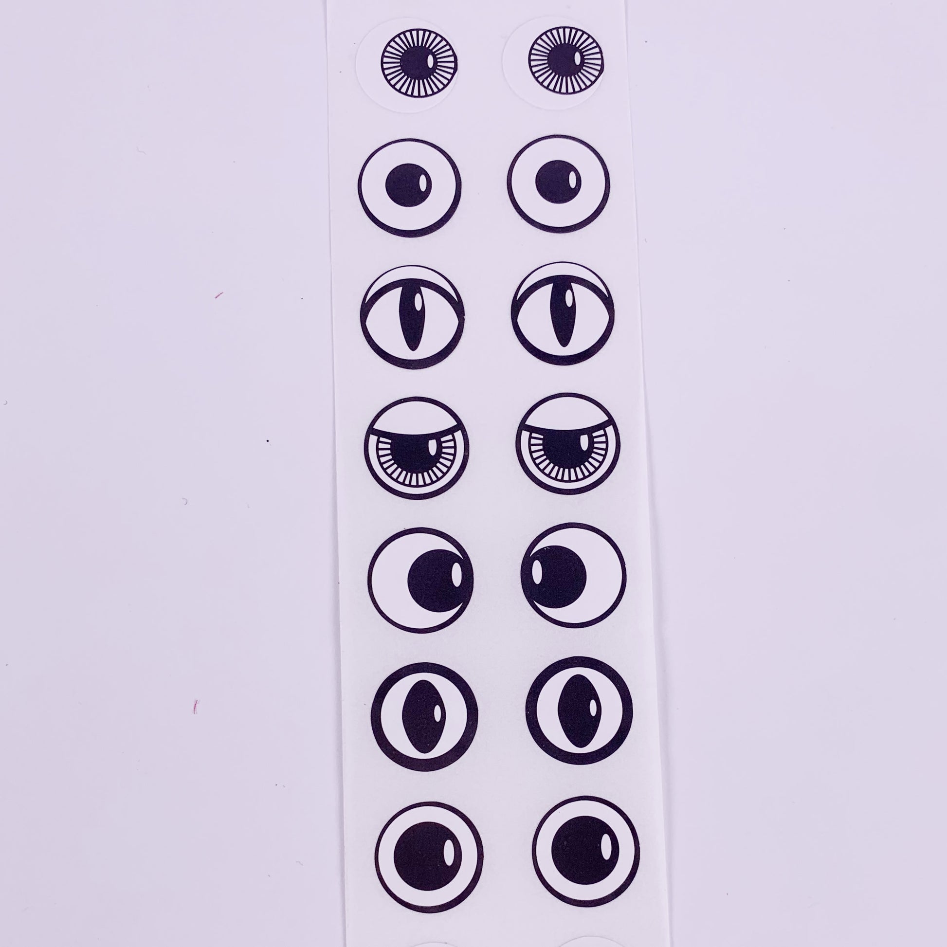 roll of eye stickers