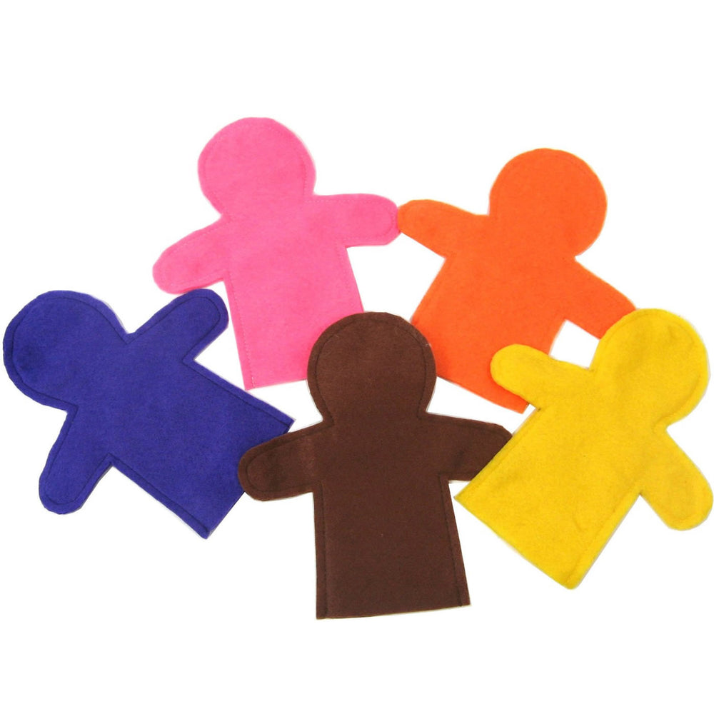 Felt Hand Puppets Ready to Decorate