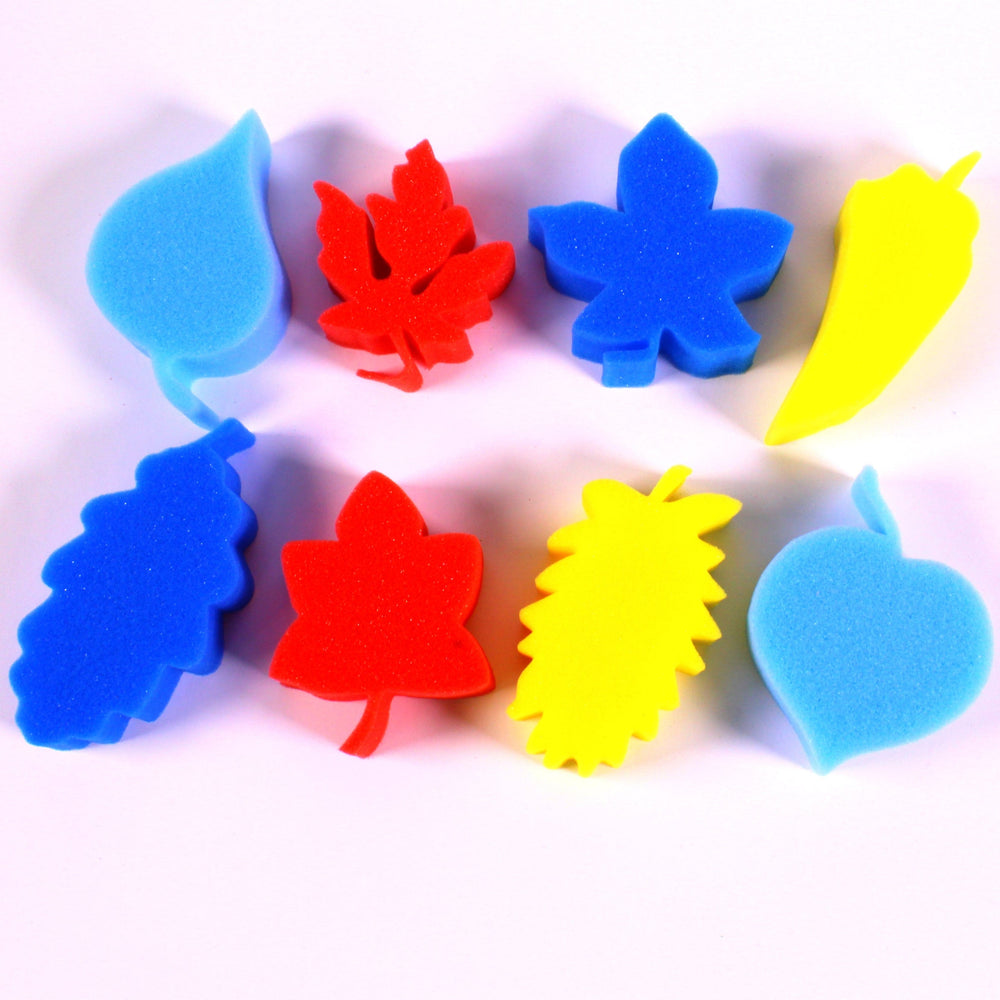 Sponge Painting Leaves Pack of 8
