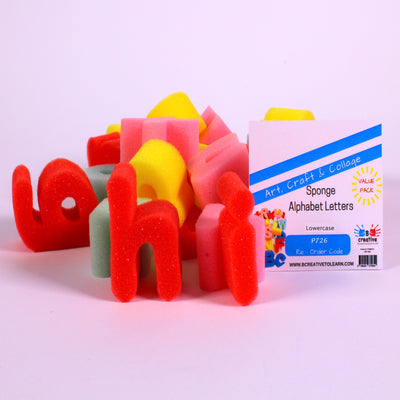 lower case alphabet sponges