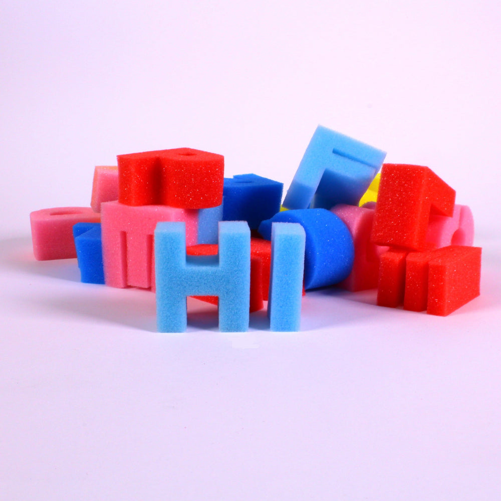 Sponge Paint Alphabet Uppercase Letters
