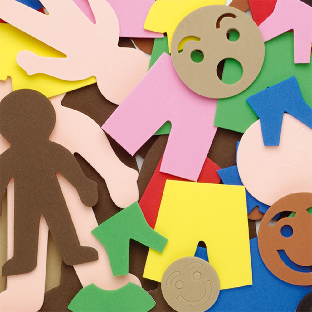 Peel and Stick Foam People Shapes