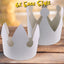 12 Giant Make Your Own White Craft Crown Party Hats Coronation
