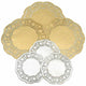 metallic doilies