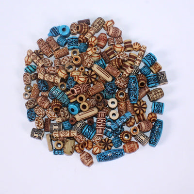 tribal plastic beads