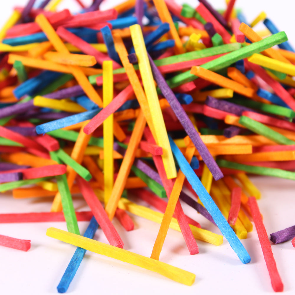 Coloured Headless Wooden Matchsticks Pack of 1000