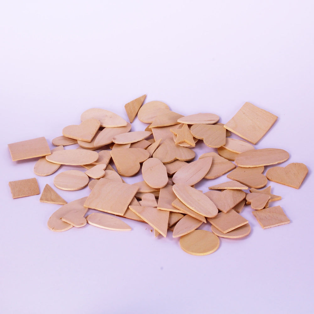 Geometric Wooden Craft Shapes