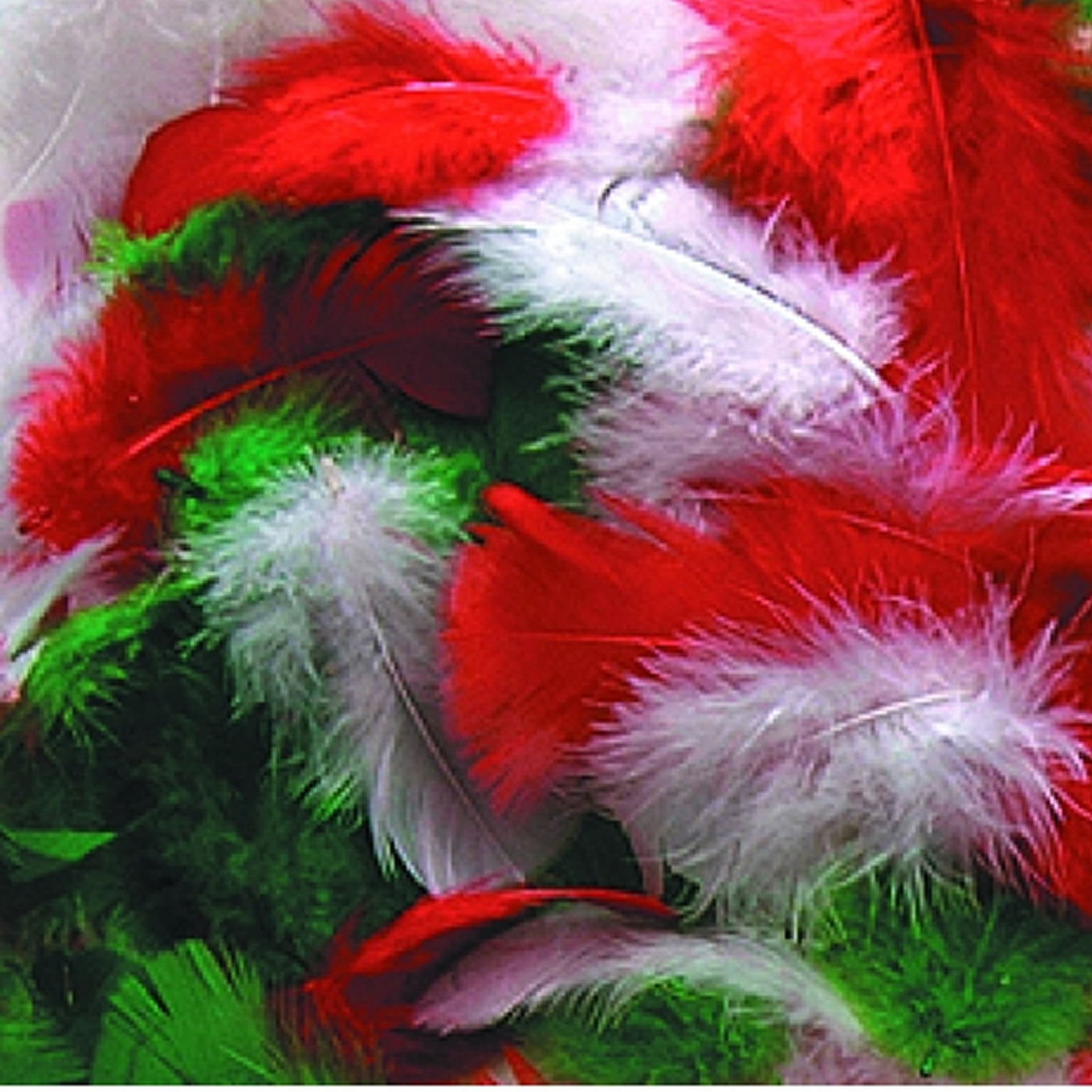 Christmas feathers