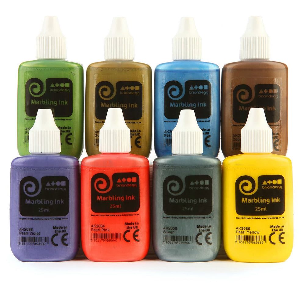 Ready To Use Metallic Marbling Inks