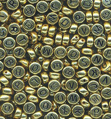 Alphabet Threading Beads