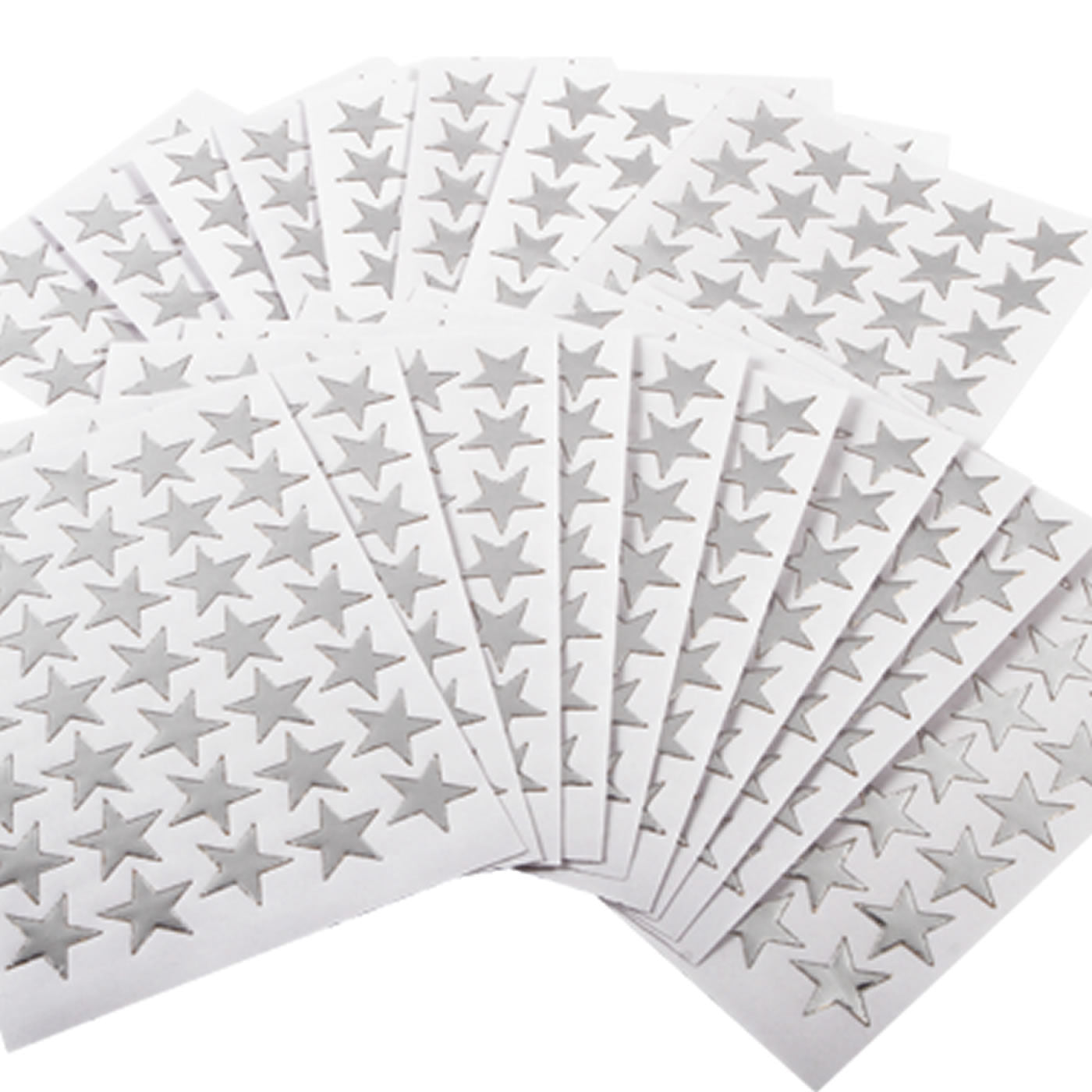 Silver Star Stickers 