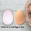 White Plastic Craft Eggs On Sticks 55mm 10 Pack Make Your Own Easter Eggs