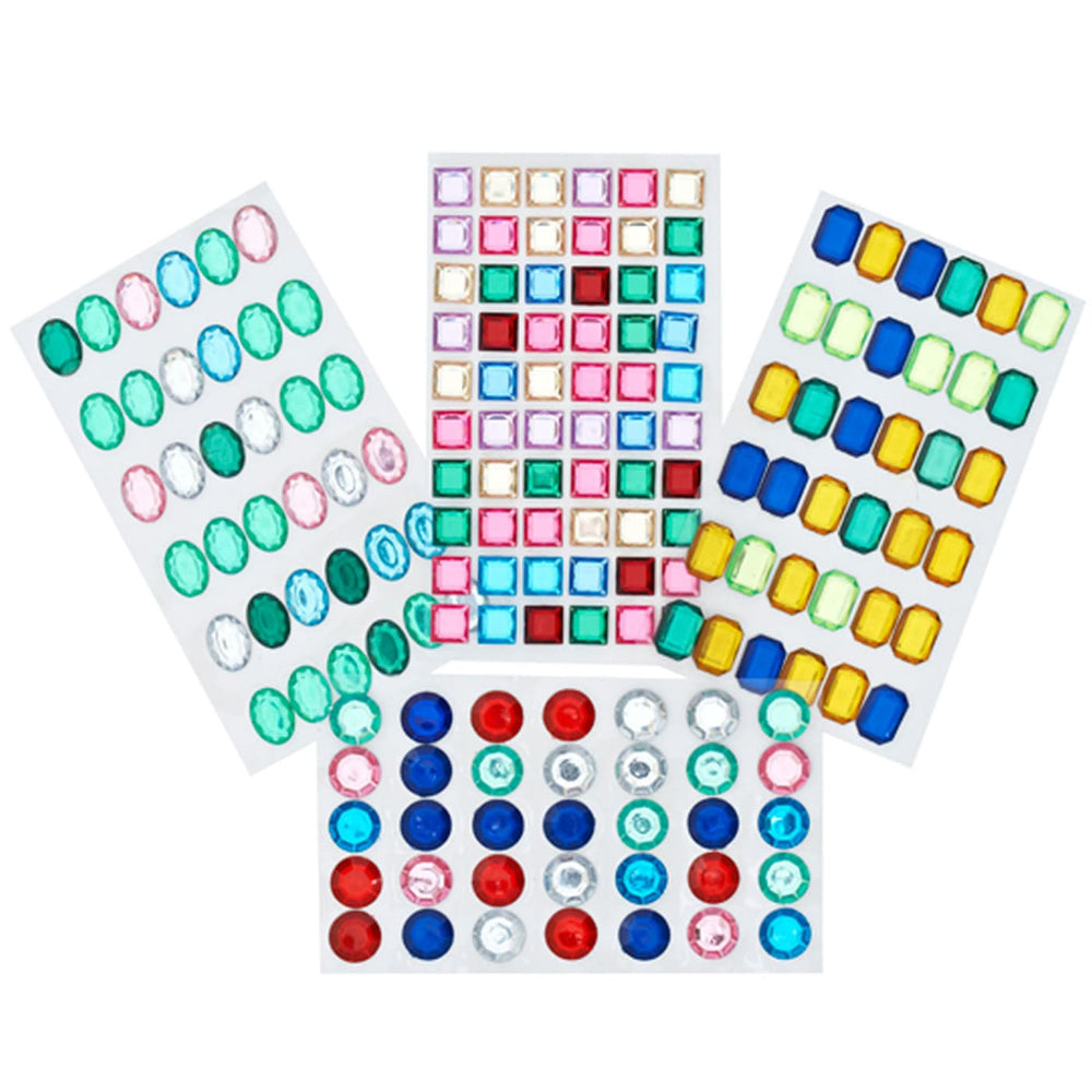 Sheets of Large Peel and Stick Gems