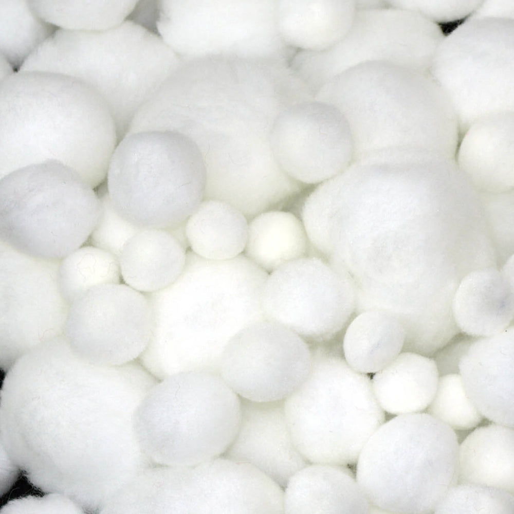 White Pom  Poms