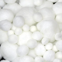 White Pom  Poms