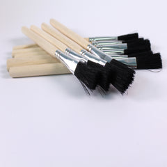 Flat Tip Hog Bristle Paste Glue Brushes