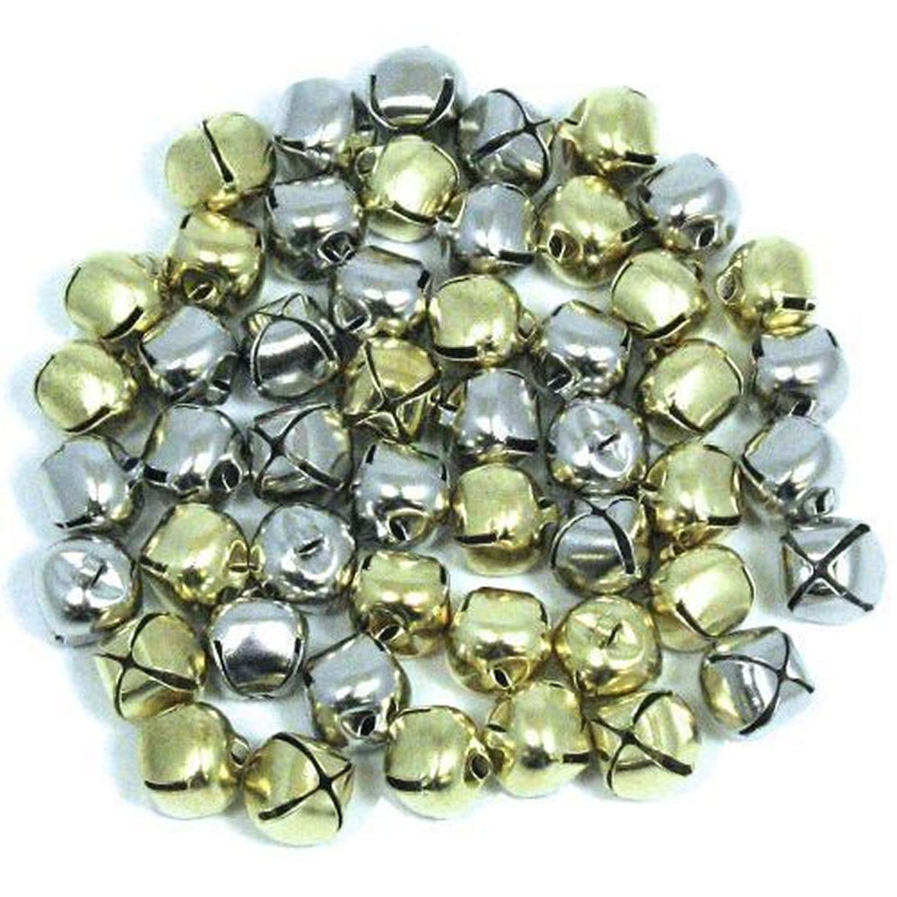 Metallic Gold & Silver Bells