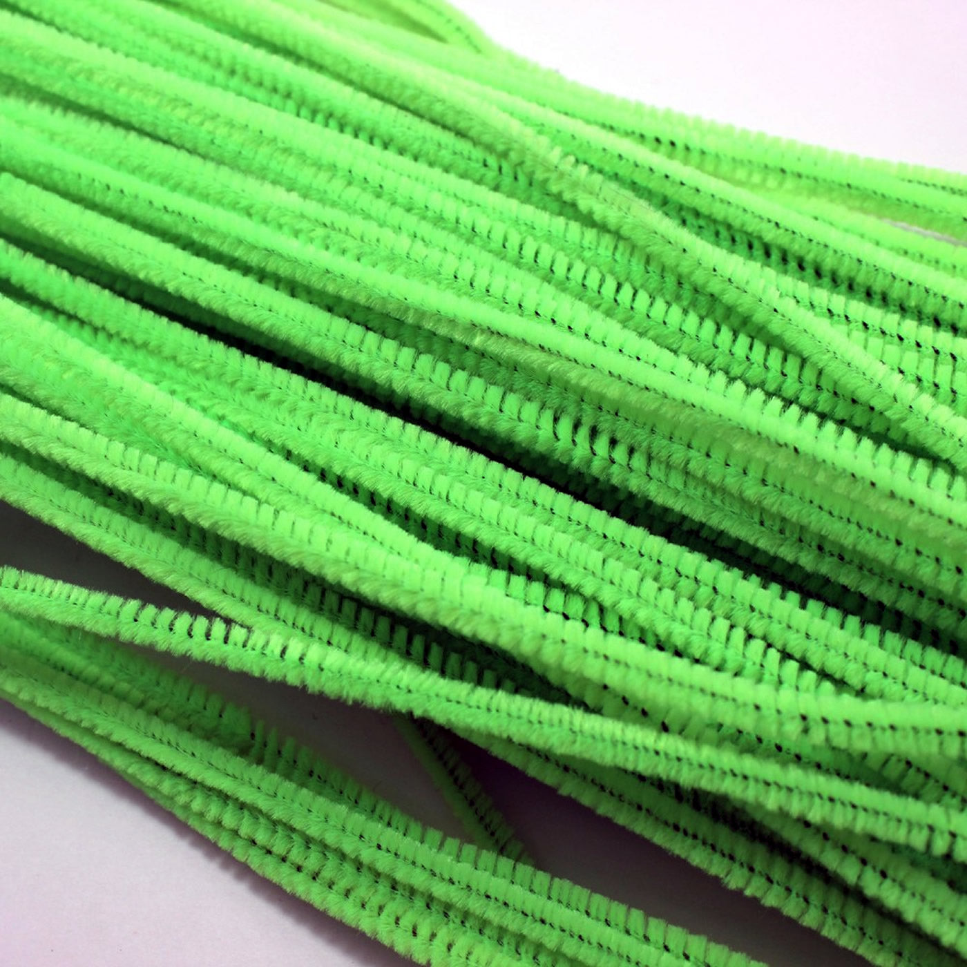 green pipe cleaners