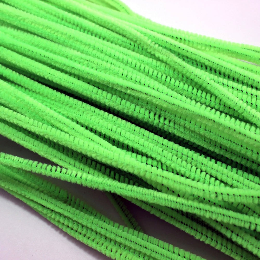Long Green Pipe Cleaners 100 Pieces
