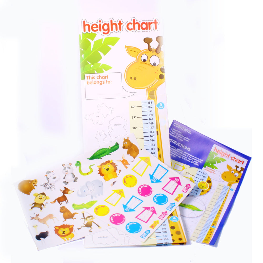 Children's Height Chart with over 40 Stickers