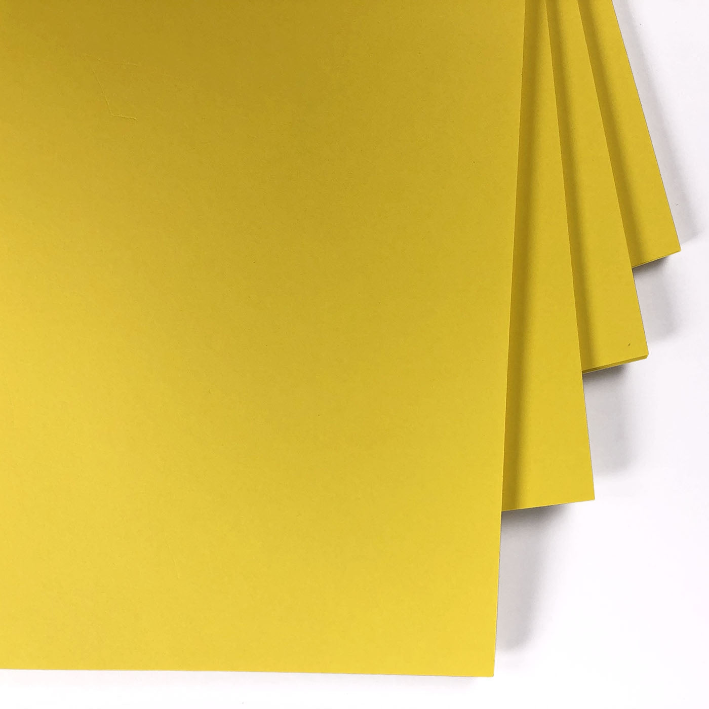 A5 or A4 INTENSE BRIGHT YELLOW CARD 160gsm SHEETS ARTS AND CRAFTS