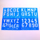 Lettering and Signwriting Stencil Sheets Pack of 4