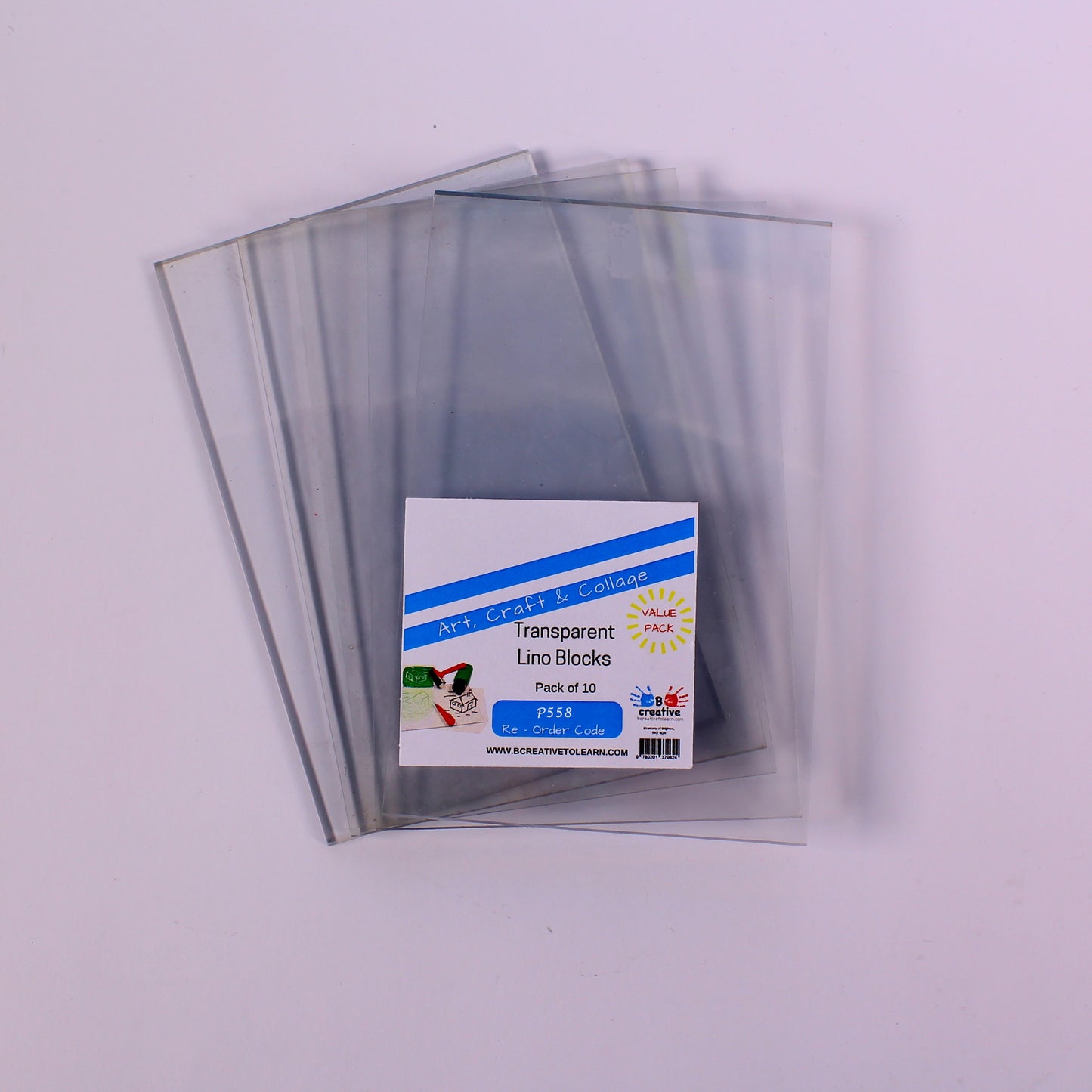 Transparent Super Soft Lino Blocks 200mm x 300mm