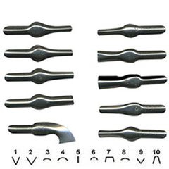 Assorted Shape Lino Cutting Blades Pack of 25