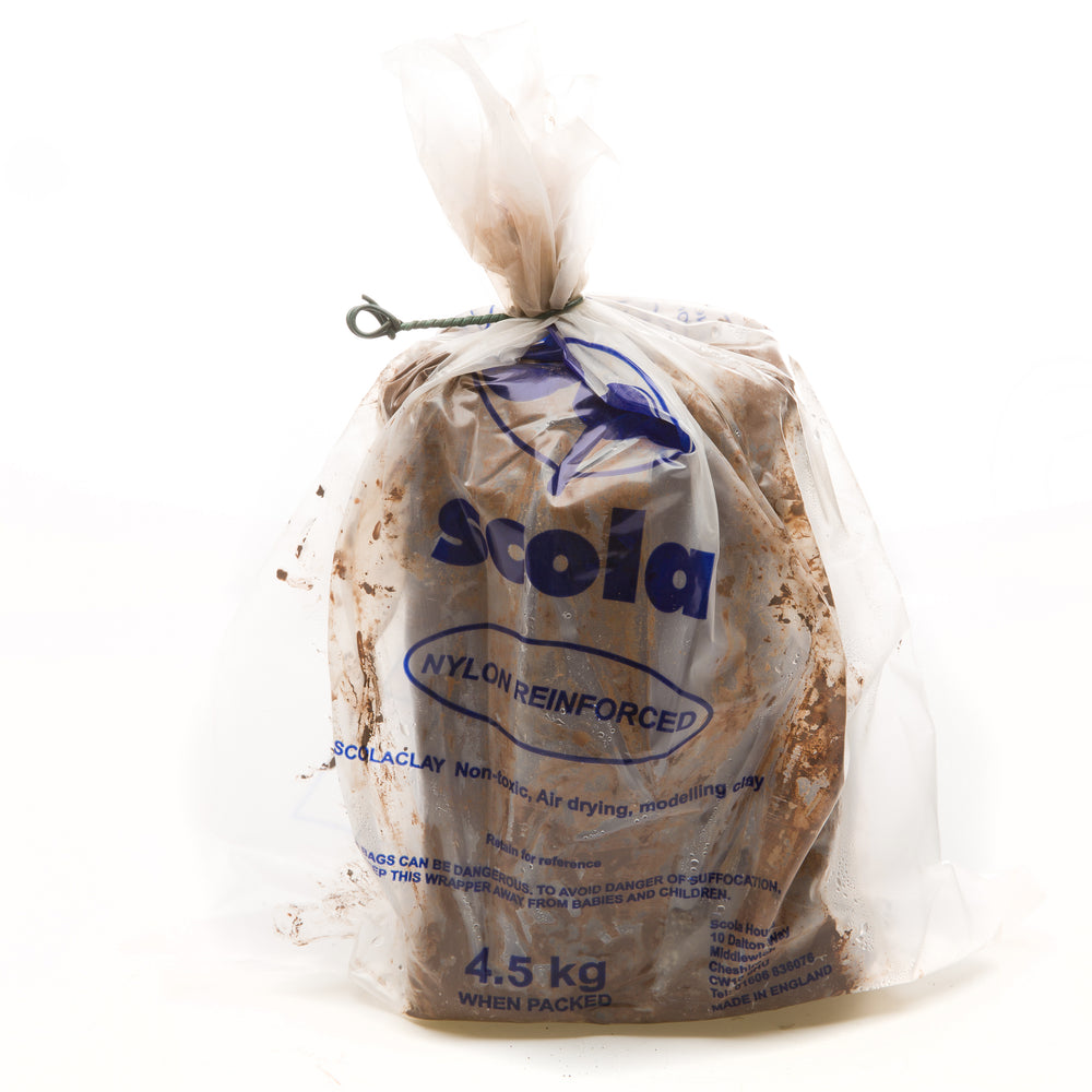 Air Hardening Clay with Fibres 4.5kg Terracotta