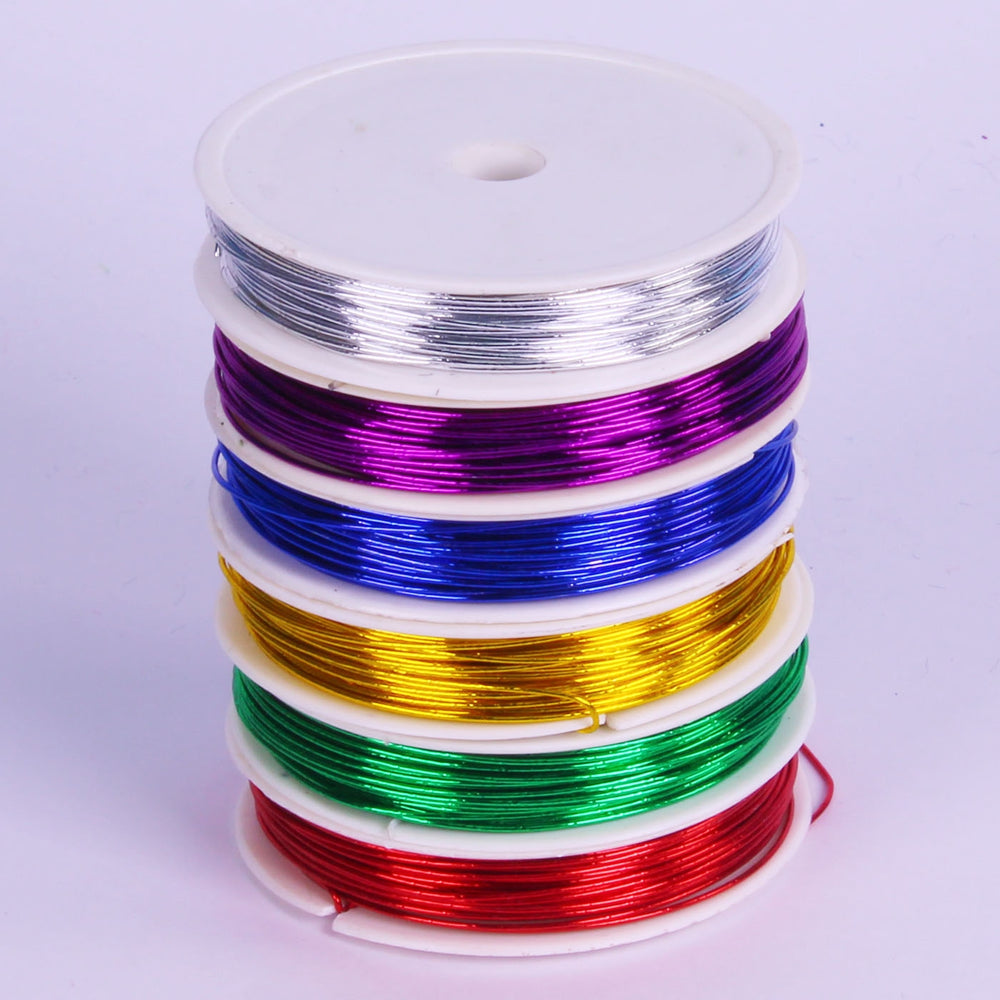 Craft Wire Pack of 6 Assorted Colours 12m