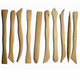 Wooden double ended clay tool set