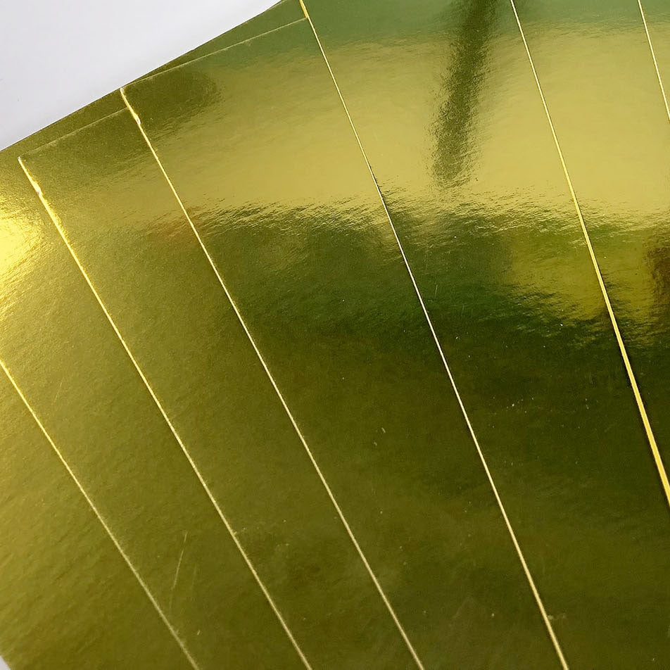 A2 Gold Card 10 Sheets Metallic Board