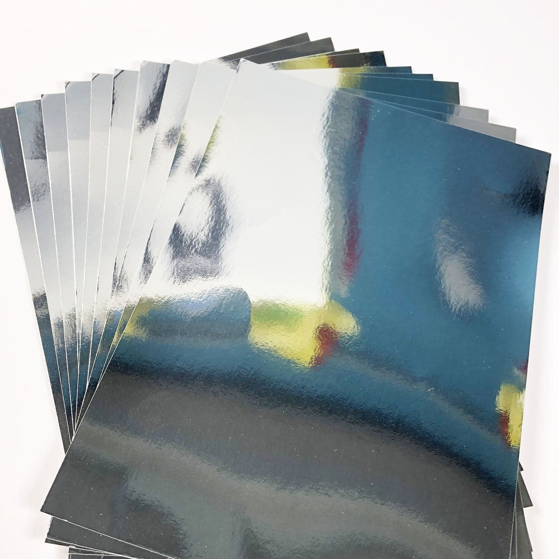 Pack of 10 A2 Metallic Card Sheets Shiny & Reflective – Economy of Brighton