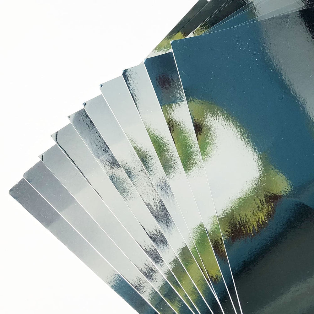 Silver Card 10 Sheets A4 Metallic Board 220gsm