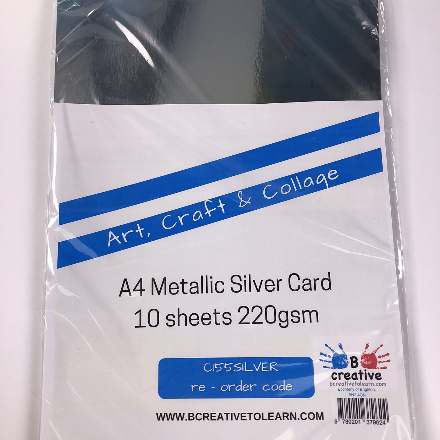 A4 silver card pack