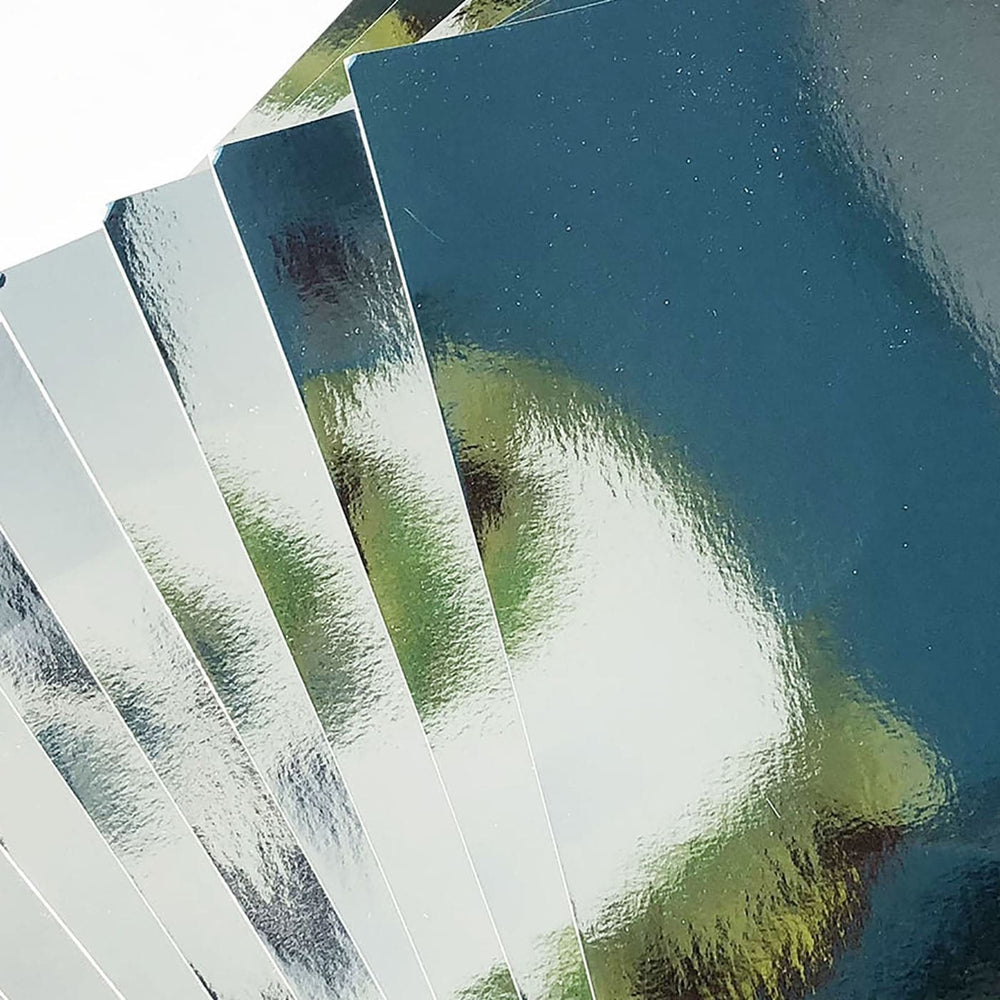Silver Card 5 Sheets A4 Metallic Board 220gsm