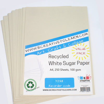 white sugar paper