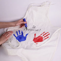White Fabric Apron for Decorating