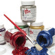 Set of 6 Glitter Paints 100ml Pots