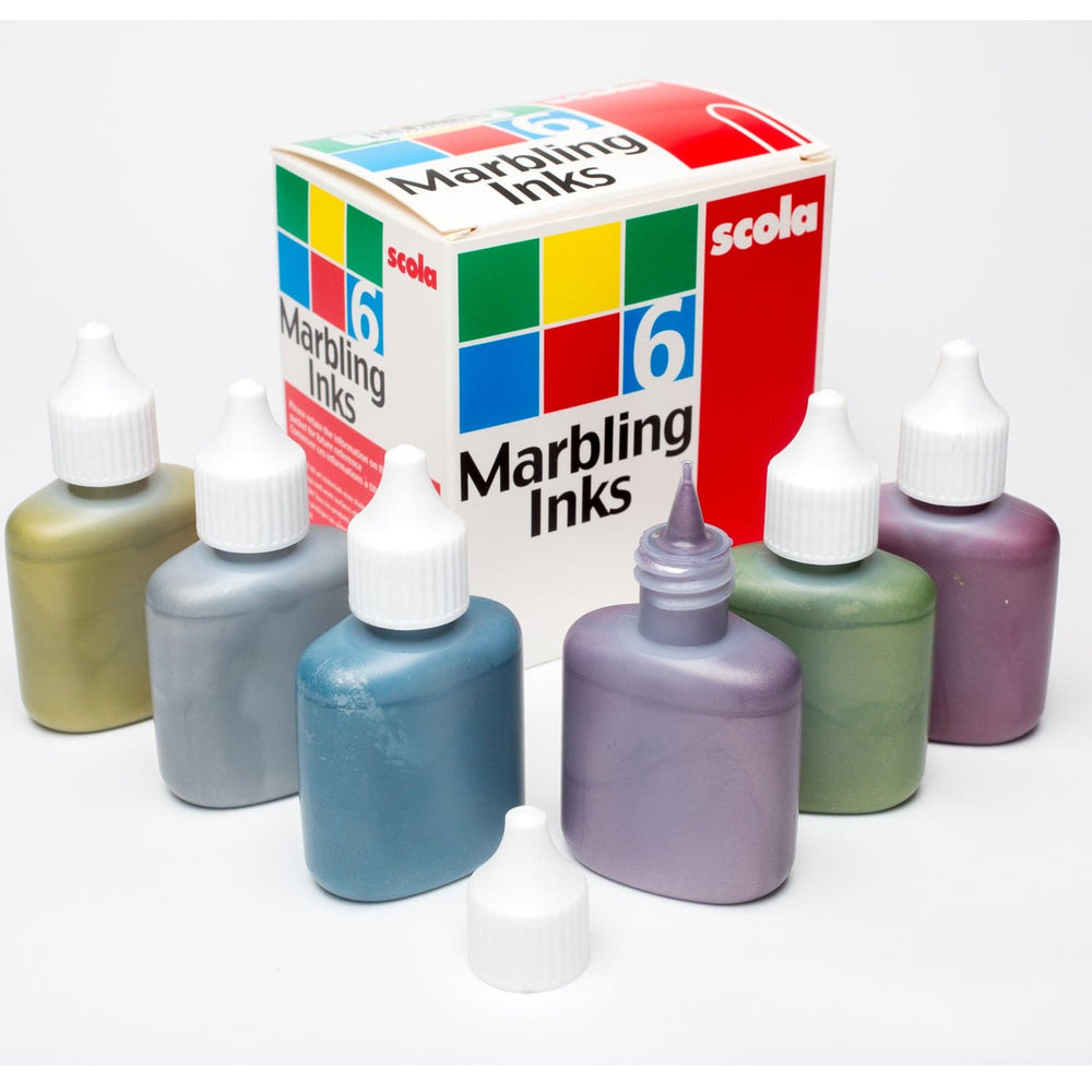 Ready to Use Metallic Marbling Inks 6 x 25ml Bottles