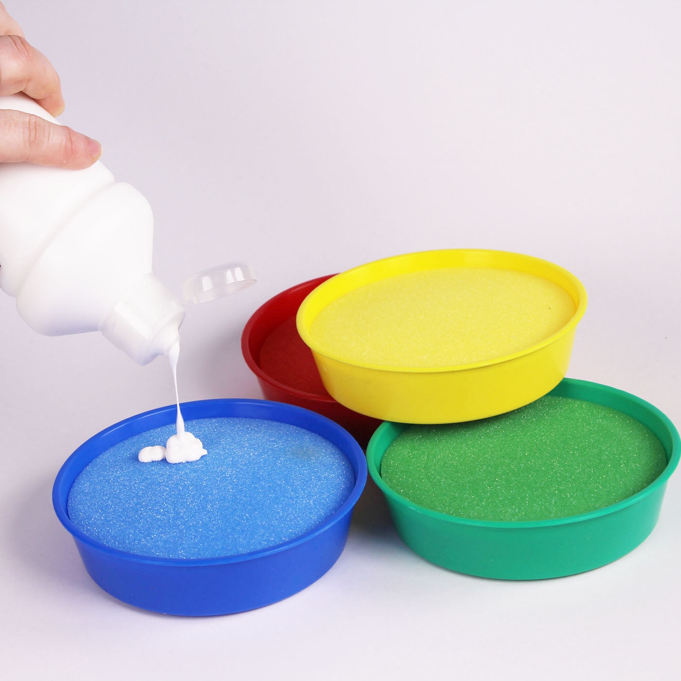 colourful plastic bowls