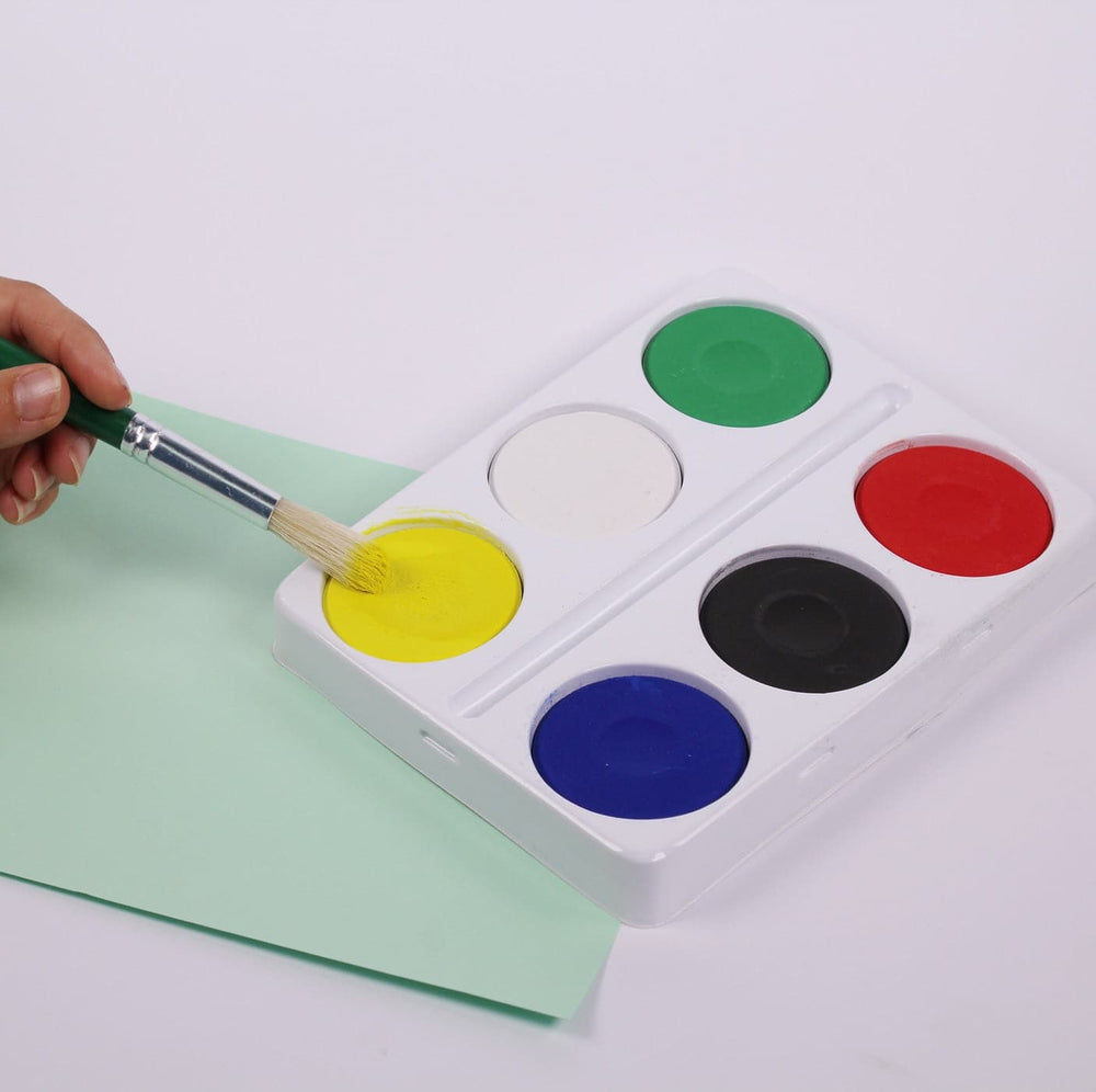 Plastic Watercolour 6 Colour Paint Palette