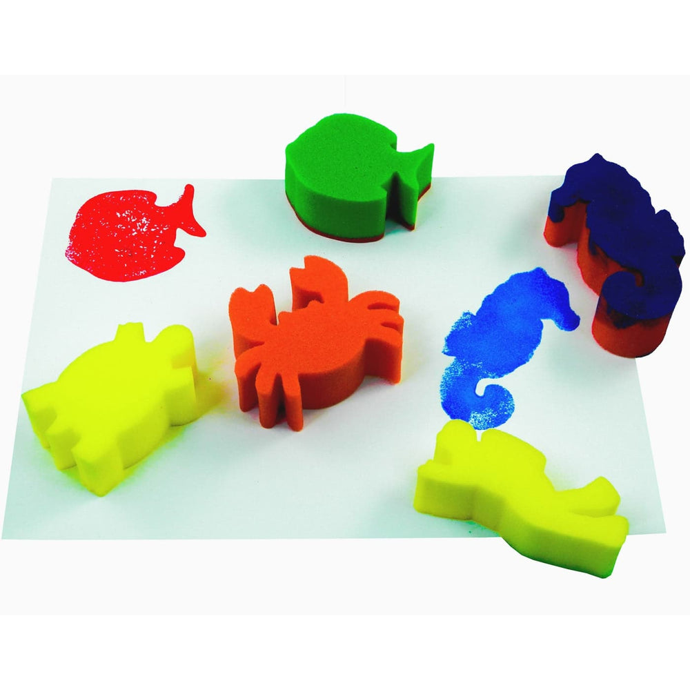 Sponge Painting Marine Life Seaside Set