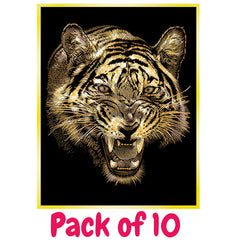Gold Scraperfoil 152mm x 101mm, Pack of 10
